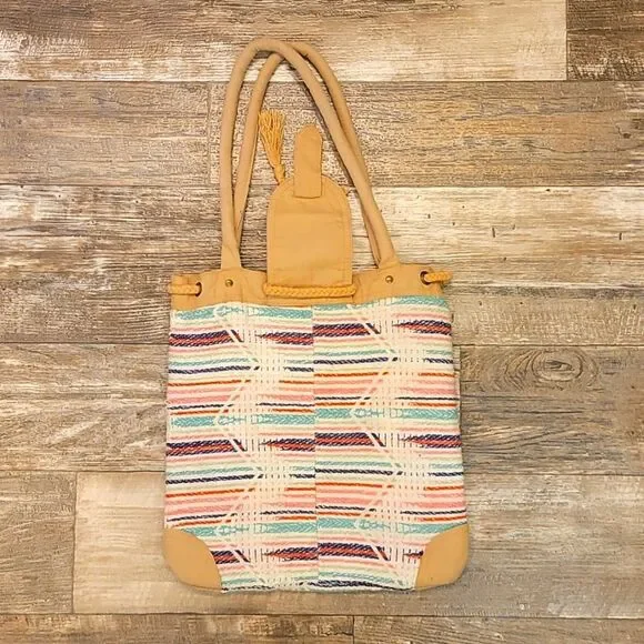 Roxy Cinch Fabric Tote Bag - Picture 4 of 8